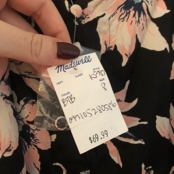 NWT Madewell Button Front Slip Dress - Picture 6 of 6